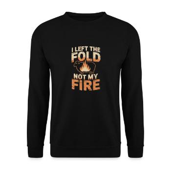 Former religious community survivors - Unisex Sweatshirt - black - Front - Alina (178cm) & Michal (187cm)