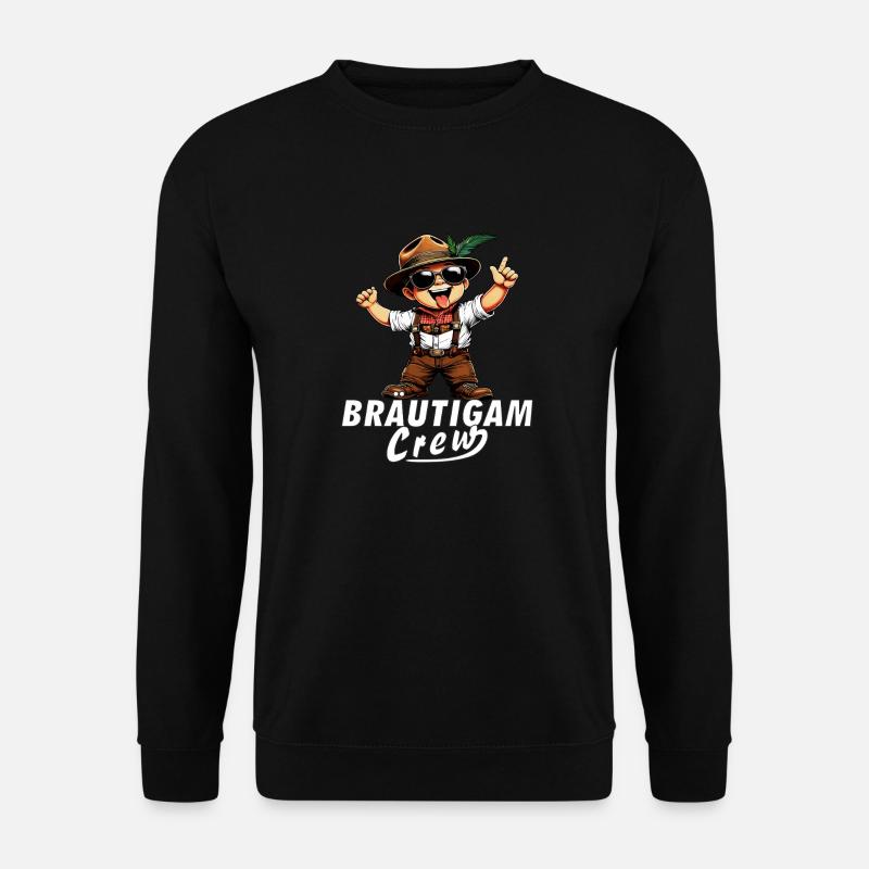 BRÄUTIGAM CREW - Unisex Pullover - Schwarz