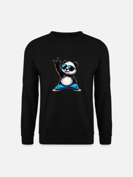 Panda - Sweat-shirt Unisexe - noir