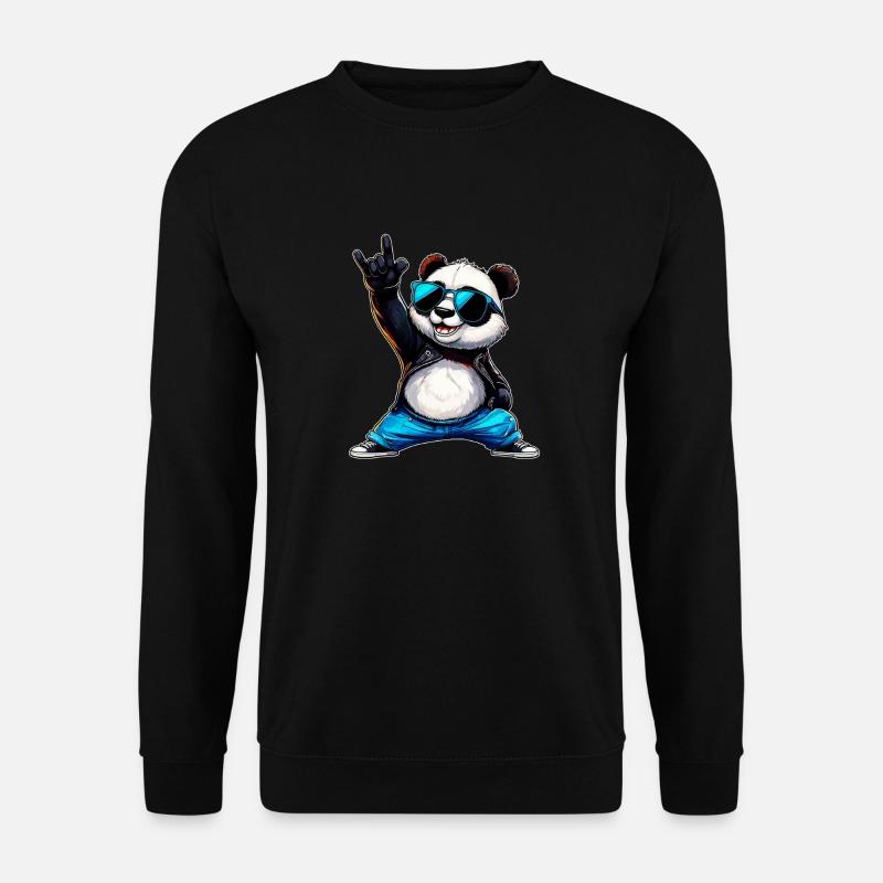 Panda - Unisex Sweatshirt - black