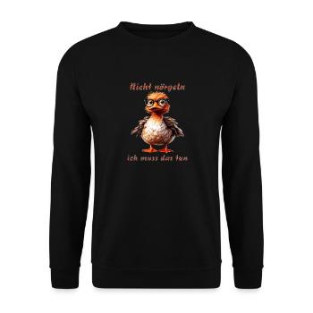 Ne me harcèle pas, je dois faire ça - Sweat-shirt Unisexe - noir - Devant - Alina (178cm) & Michal (187cm)