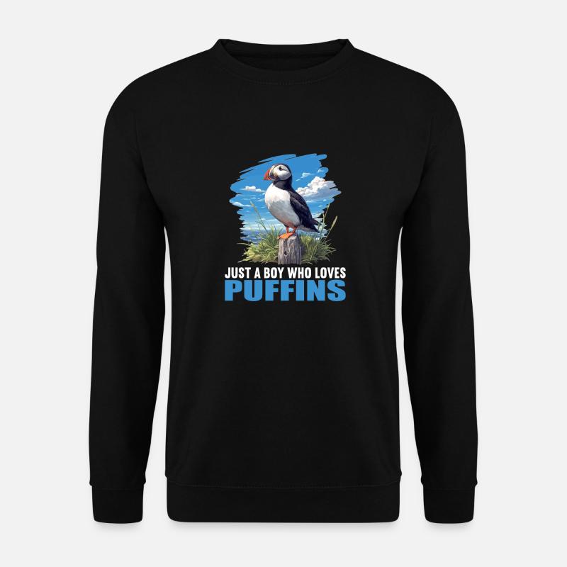 Puffin - Unisex Sweatshirt - black