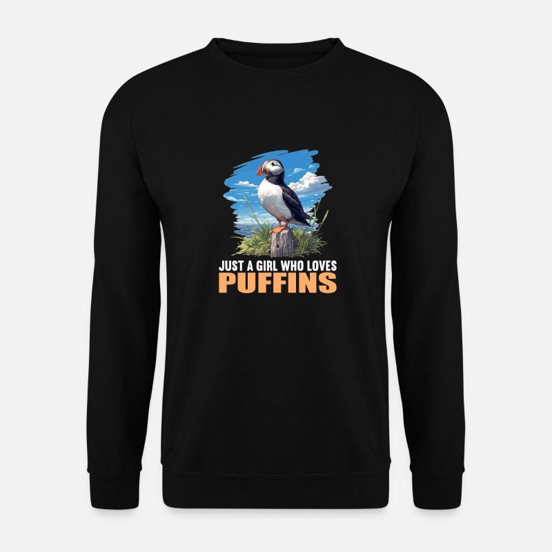 Puffin - Unisex Sweatshirt - black