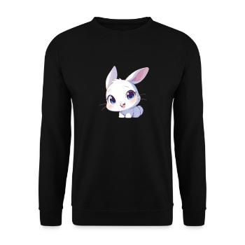 Bunny Bunny - Unisex Sweatshirt - black - Front - Alina (178cm) & Michal (187cm)