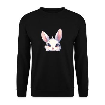 Bunny Bunny - Unisex Sweatshirt - black - Front - Alina (178cm) & Michal (187cm)