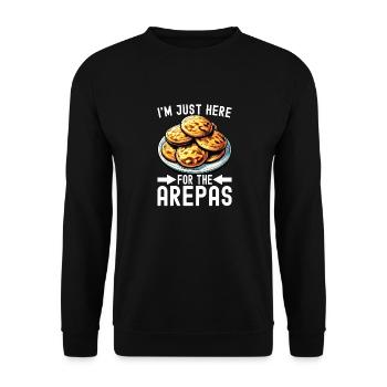 Arepas vénézuélienne - Sweat-shirt Unisexe - noir - Devant - Alina (178cm) & Michal (187cm)