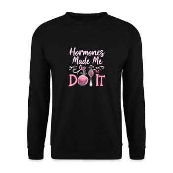 Pregnancy Craving Funny - Unisex Sweatshirt - black - Front - Alina (178cm) & Michal (187cm)