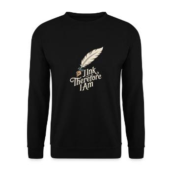 Seniors with tattoos proudly aging, - Unisex Sweatshirt - black - Front - Alina (178cm) & Michal (187cm)