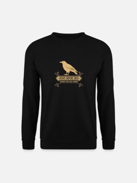 Crows Before Bros Support Your Local Murder - Unisex Pullover - Schwarz