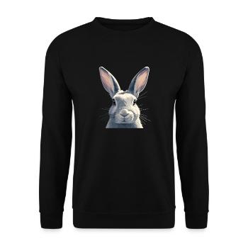 Bunny Bunny - Unisex Sweatshirt - black - Front - Alina (178cm) & Michal (187cm)