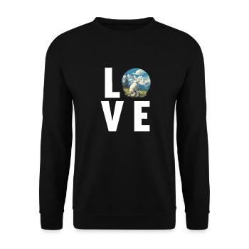 Bunny Bunny - Unisex Sweatshirt - black - Front - Alina (178cm) & Michal (187cm)
