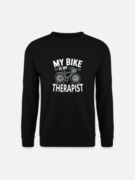 My Bike Is My Therapist Bicycle Two Wheels - Unisex Sweatshirt - black