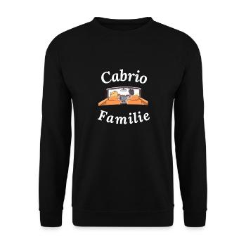 Cabrio Familie Cabriolet Spaß Eltern Kinder - Unisex Pullover - Schwarz - Vorne - Alina (178cm) & Michal (187cm)