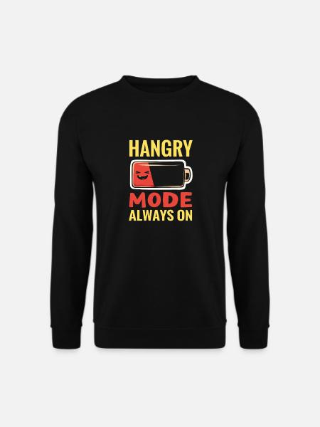 Quand On a faim T-shirt Humour Humour Nourriture - Sweat-shirt Unisexe - noir