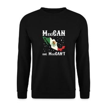 Latino Central America Mexico Mexican - Unisex Sweatshirt - black - Front - Alina (178cm) & Michal (187cm)