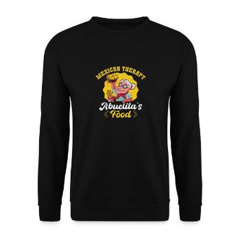 Thérapie mexicaine : La nourriture d’Abuelita - Sweat-shirt Unisexe - noir - Devant - Alina (178cm) & Michal (187cm)