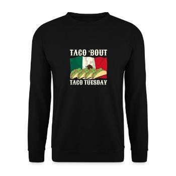 Mexico Tacos Mexican Tacos - Unisex Sweatshirt - black - Front - Alina (178cm) & Michal (187cm)