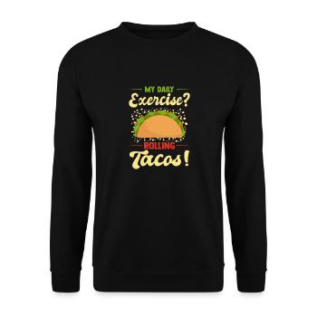 Mexico Tacos Mexican Tacos - Unisex Sweatshirt - black - Front - Alina (178cm) & Michal (187cm)