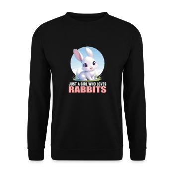 Lapin Lapin - Sweat-shirt Unisexe - noir - Devant - Alina (178cm) & Michal (187cm)
