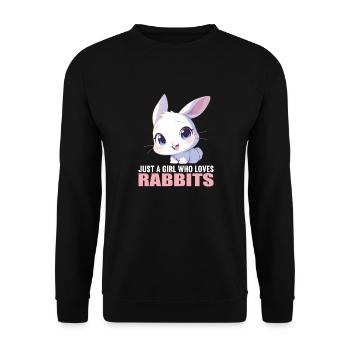 Bunny Bunny - Unisex Sweatshirt - black - Front - Alina (178cm) & Michal (187cm)
