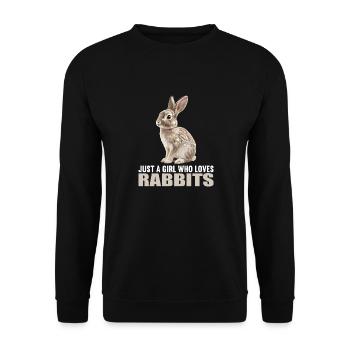 Bunny Bunny - Unisex Sweatshirt - black - Front - Alina (178cm) & Michal (187cm)