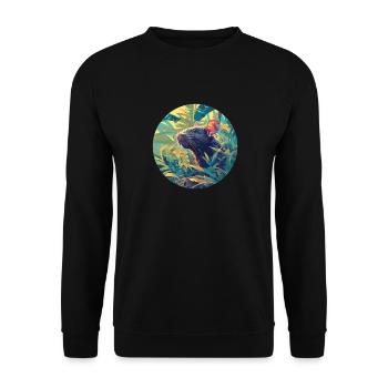 Rat Rat - Unisex Sweatshirt - black - Front - Alina (178cm) & Michal (187cm)
