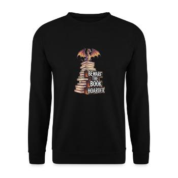 Fantasy Book Reader Magical Story Liebhaber - Unisex Pullover - Schwarz - Vorne - Alina (178cm) & Michal (187cm)