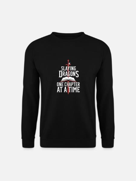 Fantasy Book Reader Magical Story Liebhaber - Unisex Pullover - Schwarz