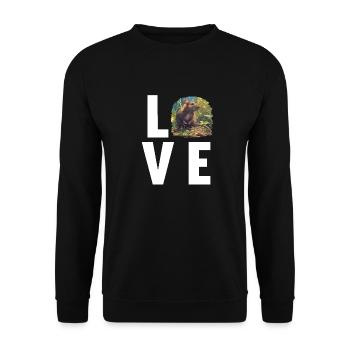 Rat Rat - Unisex Sweatshirt - black - Front - Alina (178cm) & Michal (187cm)