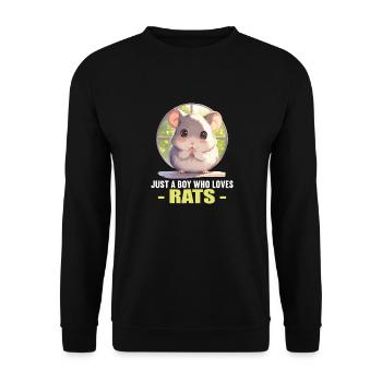 Rat Rat - Unisex Sweatshirt - black - Front - Alina (178cm) & Michal (187cm)