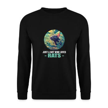 Rat Rat - Unisex Sweatshirt - black - Front - Alina (178cm) & Michal (187cm)