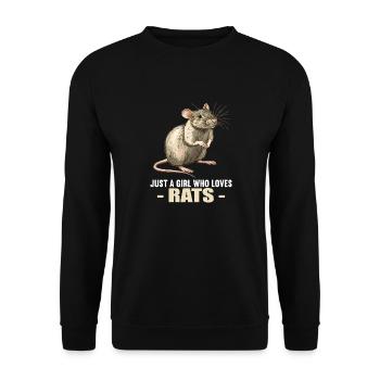 Rat Rat - Unisex Sweatshirt - black - Front - Alina (178cm) & Michal (187cm)