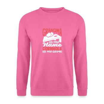 Cornhole Lover Grandma est mon nom - Sweat-shirt Unisexe - rose - Devant