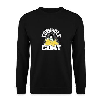 Cornhole Goat pour les joueurs de Cornhole - Sweat-shirt Unisexe - noir - Devant - Alina (178cm) & Michal (187cm)