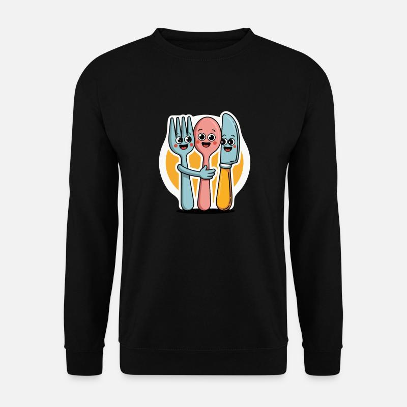 FOURCHETTES, COUTEAUX ET CUILLÈRES - Sweat-shirt Unisexe - noir