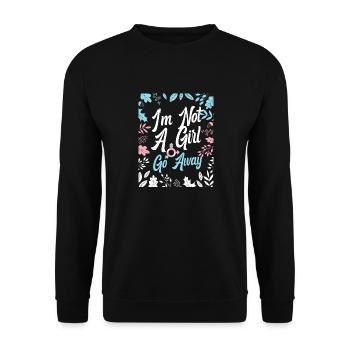 Fierté LGBT transgenre - Sweat-shirt Unisexe - noir - Devant - Alina (178cm) & Michal (187cm)