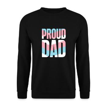 Transgender Trans LGBT Pride - Unisex Pullover - Schwarz - Vorne - Alina (178cm) & Michal (187cm)