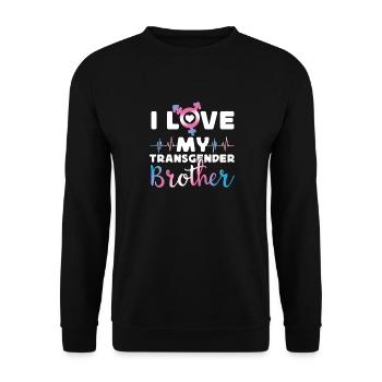 Transgender Trans LGBT Pride - Unisex Sweatshirt - black - Front - Alina (178cm) & Michal (187cm)