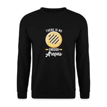 Venezolanische Arepas - Unisex Pullover - Schwarz - Vorne - Alina (178cm) & Michal (187cm)