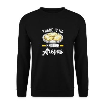 Venezolanische Arepas - Unisex Pullover - Schwarz - Vorne - Alina (178cm) & Michal (187cm)