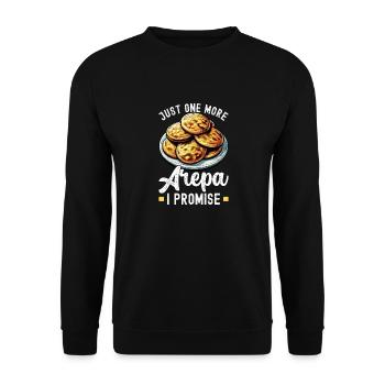 Venezolanische Arepas - Unisex Pullover - Schwarz - Vorne - Alina (178cm) & Michal (187cm)