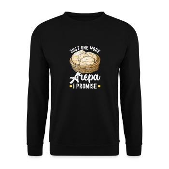 Venezolanische Arepas - Unisex Pullover - Schwarz - Vorne - Alina (178cm) & Michal (187cm)