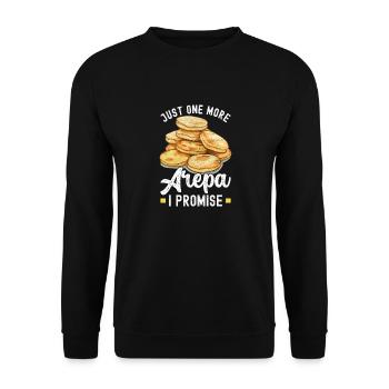 Venezolanische Arepas - Unisex Pullover - Schwarz - Vorne - Alina (178cm) & Michal (187cm)