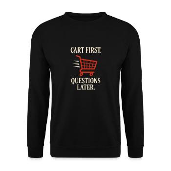 Le chariot rapide compétitif Food Shopper - Sweat-shirt Unisexe - noir - Devant - Alina (178cm) & Michal (187cm)