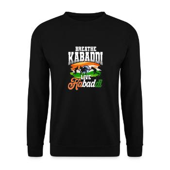 Kabaddi Inde Lutte - Sweat-shirt Unisexe - noir - Devant - Alina (178cm) & Michal (187cm)