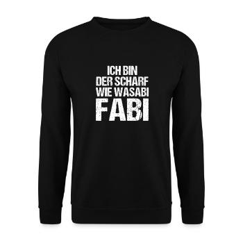 Bière Amateurs de bière Alcool Célébrer Fabian - Sweat-shirt Unisexe - noir - Devant - Alina (178cm) & Michal (187cm)