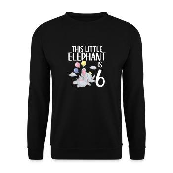 Cadeaux d’amoureux des éléphants - Sweat-shirt Unisexe - noir - Devant - Alina (178cm) & Michal (187cm)