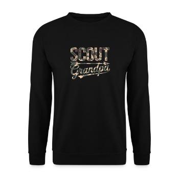 Scout Guide Scout Camping - Unisex Sweatshirt - black - Front - Alina (178cm) & Michal (187cm)
