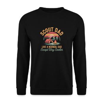 Scout Guide Scout Camping - Unisex Sweatshirt - black - Front - Alina (178cm) & Michal (187cm)