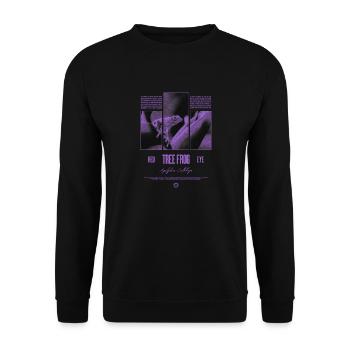 Rotäugiger Laubfrosch Regenwald Amphibie - Unisex Pullover - Schwarz - Vorne - Alina (178cm) & Michal (187cm)